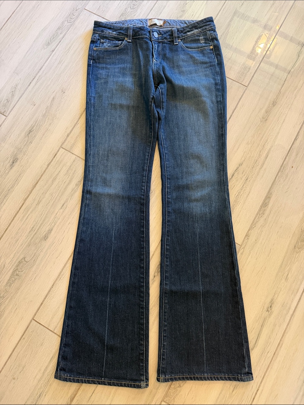 PAIGE Indigo Flare Wide-Leg Jeans